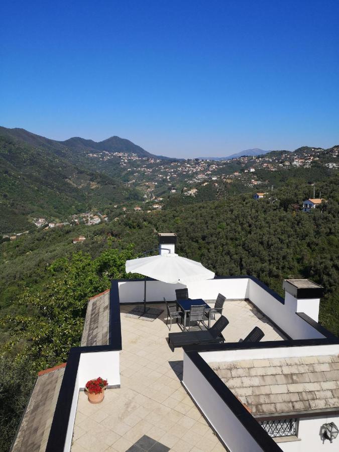 La Vivagna - Casa Vista Mare Tra Gli Ulivi Vila Leivi Exterior foto