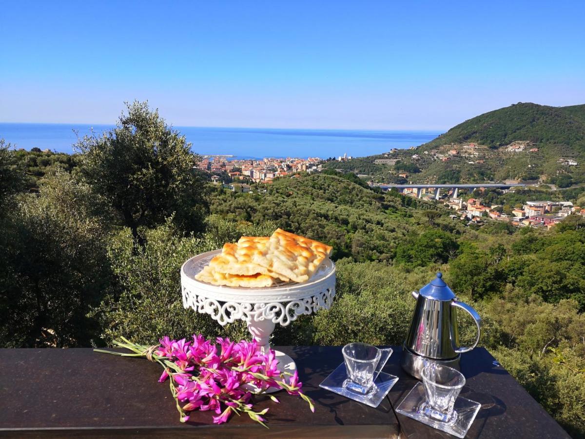 La Vivagna - Casa Vista Mare Tra Gli Ulivi Vila Leivi Exterior foto