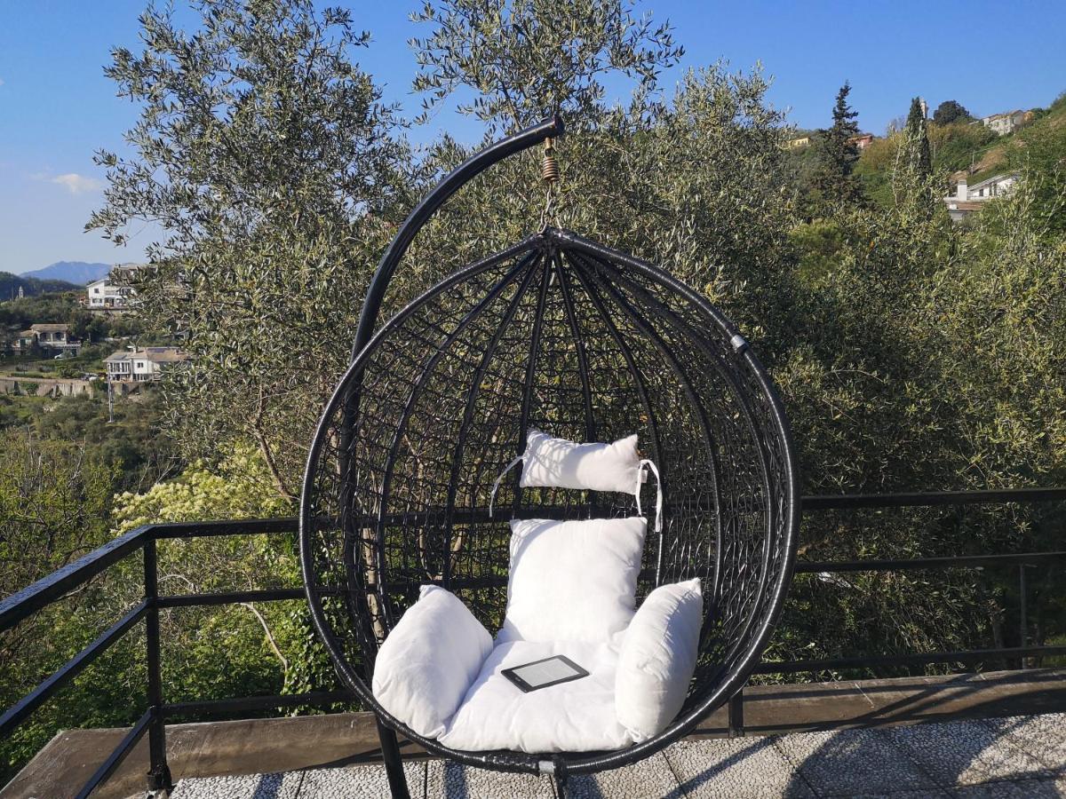 La Vivagna - Casa Vista Mare Tra Gli Ulivi Vila Leivi Exterior foto
